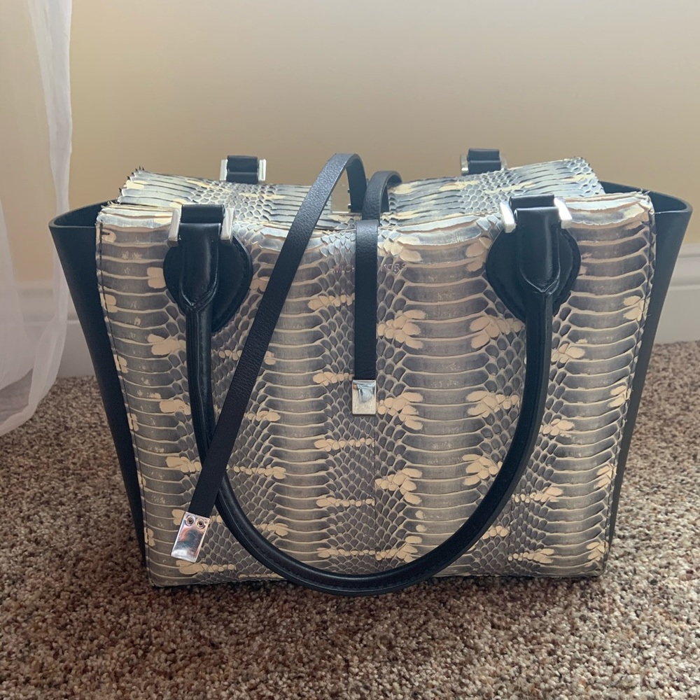 Michael Kors Snakeskin Leather Miranda Tote